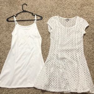 Speckles White Lace Dress